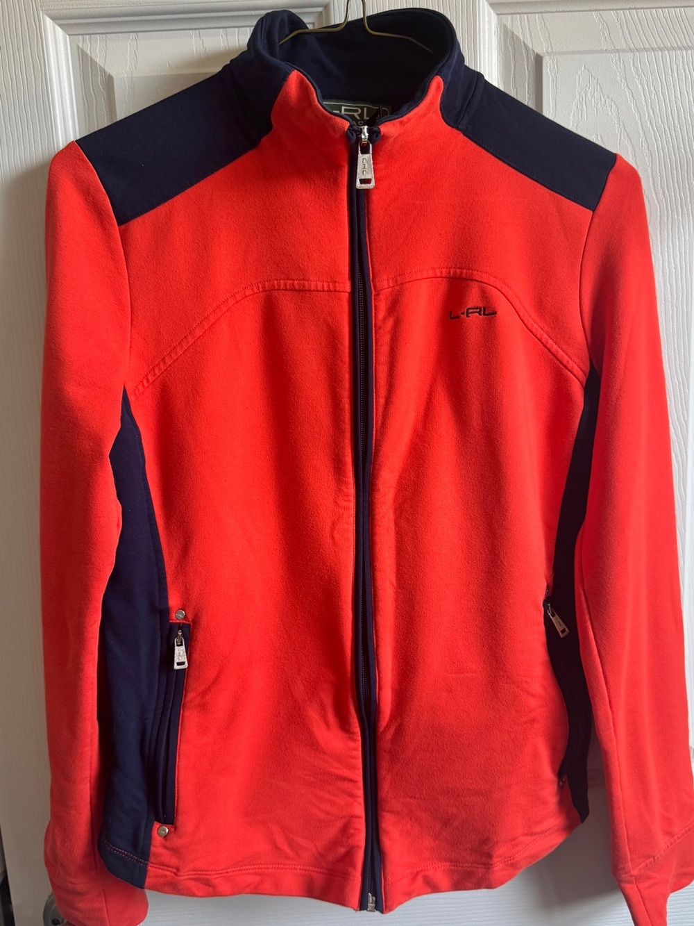 Ralph Lauren Activewear - Women’s small - orange and Navy - Full Zip up